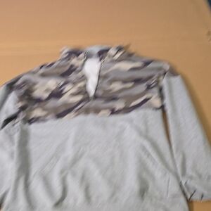 Cowl Neck Camouflage Sweater